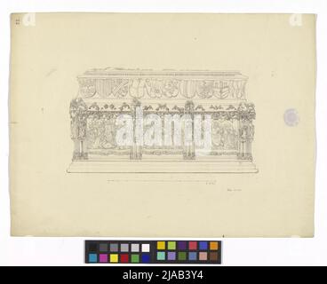 Ref.: 'La Cattedrale di Santo Stefano a Vienna'. Santo Stefano, imperatore sepolcro Friedrich III, lato lungo. Georg Christoph (Christian) Wilder (1797-1855), cassetto Foto Stock