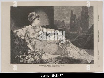 Charlotte Wolter come 'Messalina'. '. L'attrice Charlotte Wolter AS' Messalina '(da' Illustrirte Frauen-Zeitung '). Dopo: Victor [anche: Viktor] Angerer (1839-1894), fotografo, dopo: Hans Makart (1840 —1884), artista Foto Stock