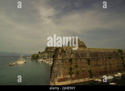 Fortezza Corfu Grecce Foto Stock