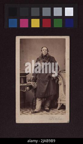 Friedrich Halm (1806-1871), poeta. Ludwig Angerer (1827-1879), fotografo Foto Stock