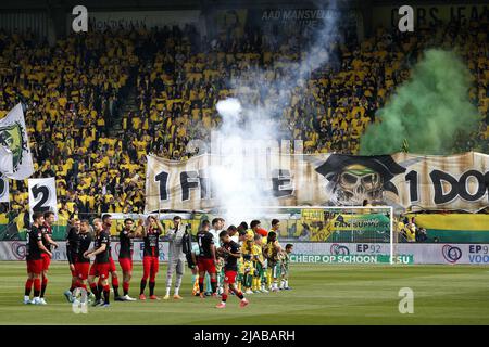 THE HAGUE - ADO Den Haag ed Excelsior sono i protagonisti in vista della partita finale di promozione/retrocessione olandese tra ADO Den Haag ed Excelsior al Cars Jeans Stadium il 29 maggio 2022 a l'Aia, Paesi Bassi. ANP JEROEN PUTMANS Foto Stock