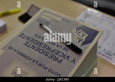 Bogota, Colombia. 29th maggio 2022, durante le elezioni presidenziali del 2022, il 29 maggio 2022. Foto di: Camilo Erasso/Long Visual Press Credit: Long Visual Press/Alamy Live News Foto Stock