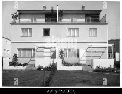 Werkbundsiedlung, Haus 45 e 46 (13th, Woinovichgasse 5-7). Martin Gerlach jun. (1879-1944), fotografo, Jacques Groag (1892-1962), architetto Foto Stock
