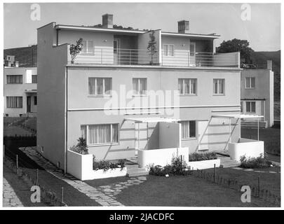 Werkbundsiedlung, Haus 45 e 46 (13th, Woinovichgasse 5-7). Martin Gerlach jun. (1879-1944), fotografo, Jacques Groag (1892-1962), architetto Foto Stock