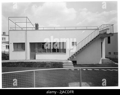 Werkbundsiedlung, Haus 47 (13th, Woinovichg. 9). Martin Gerlach jun. (1879-1944), fotografo, Richard Neutra (1892-1970), architetto Foto Stock