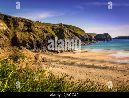 Polurrian Bay, Mullion, Helston, Cornovaglia Foto Stock