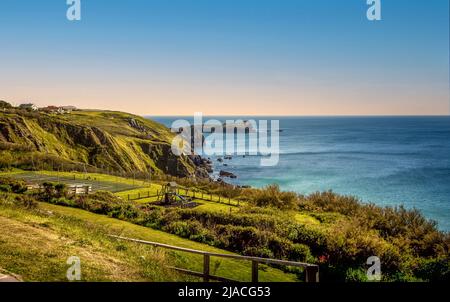 Polurrian Bay, Mullion, Helston, Cornovaglia Foto Stock