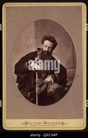 Hans Makart in costume storico. Victor [anche: Viktor] Angerer (1839-1894), fotografo Foto Stock