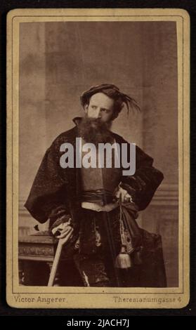 Hans Makart in costume storico. Victor [anche: Viktor] Angerer (1839-1894), fotografo Foto Stock