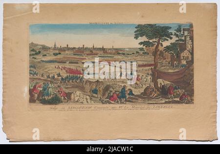 Immagine venetpatale: L'assedio di Bergen Op Zoom dal 12 luglio al 15 settembre 1747. Jacques Chereau (1688-1776), editore Foto Stock
