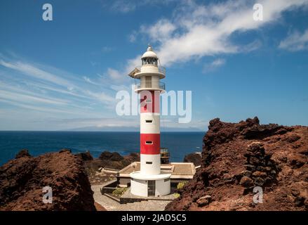 Faro di Punta de Teno, Tenerife, Isole Canarie, Spagna Foto Stock