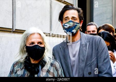 Arrivi all'Armani Fashion Show alla settimana della Moda uomo di Milano Primavera/Estate 2021/22 con: Adrien Brody dove: Milano, Italia quando: 21 giu 2021 credito: Mairo Cinquetti/WENN Foto Stock