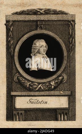 Joseph Ignace Guillotin (1738-1814), medico. Johann Hieronymus Delete Kohl (1753-1807), casa editrice Foto Stock