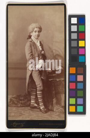 Johann Makart, figlio di Hans Makart, in costume di Mozart. Victor [anche: Viktor] Angerer (1839-1894), fotografo Foto Stock