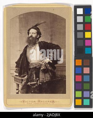 Hans Makart in costume storico. Victor [anche: Viktor] Angerer (1839-1894), fotografo Foto Stock