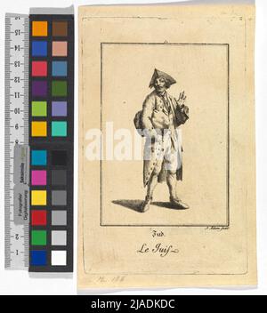 Immagini dei Volks comuni a Vienna ', Blatt 60:' Jud. Le Juif. '[Ebreo]. Jakob (Jacob) Adam (1748-1811), artista Foto Stock