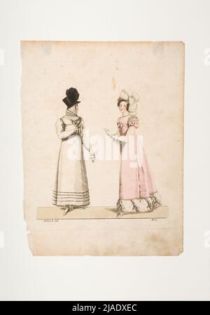 Immagine della moda: Due figure, la moda femminile. Sconosciuto Foto Stock