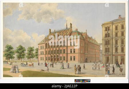 Scuola superiore accademica, prospettiva. Friedrich von Schmidt (1825-1891), architetto Foto Stock