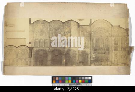 Luoghi stranieri - Colonia - Fischmarkt - Groß St. Martin - Cut. Andreas Groll (1812-1872), fotografo, August Essenwein von (1831-1892), architetto Foto Stock