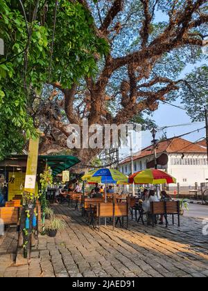 Fort Kochi, Kerala India - 11 marzo 2022: Bancarelle di Street food a Fort kochi Foto Stock