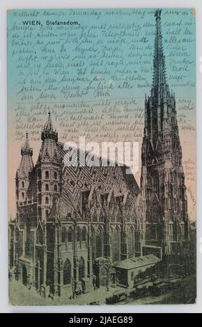 WIEN, Stefansdom.. Discutibile: A. Grünspann, casa editrice Foto Stock
