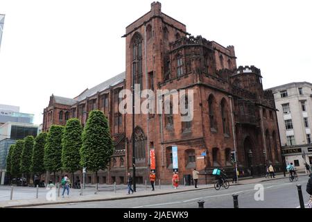 John Rylands Neo Gothic Victorian Library a Manchester. REGNO UNITO Foto Stock