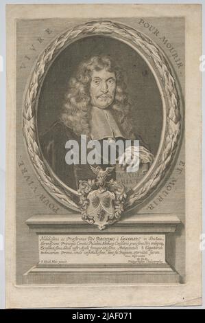 Noblissimo ac praestrenuo dn. Joachimo à Sandrart a Stockau (...) '. Joachim von Sandrart d.. Ä., Pittore, incisore e storico dell'arte. Philipp Kilian (1628-1693), artista Foto Stock