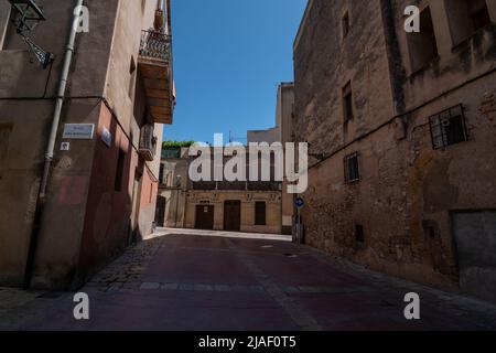 Tarragona è una città costiera della Catalogna (Spagna). È la capitale e la città più grande della contea di Tarragonès, Camp de Tarragona. Foto Stock