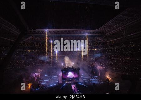 Madrid, Spagna. Madrid, Madrid, Spagna. 29th maggio 2022. Madrid, Spagna. Durante la giornata aperta dei media Real Madrid a Ciudad deportiva Real Madrid il 24 Mal 2022 a Madrid Spagna. (Credit Image: © Pablo Garcia/DAX via ZUMA Press Wire) Credit: ZUMA Press, Inc./Alamy Live News Foto Stock