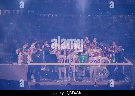 Madrid, Spagna. Madrid, Madrid, Spagna. 29th maggio 2022. Madrid, Spagna. Durante la giornata aperta dei media Real Madrid a Ciudad deportiva Real Madrid il 24 Mal 2022 a Madrid Spagna. (Credit Image: © Pablo Garcia/DAX via ZUMA Press Wire) Credit: ZUMA Press, Inc./Alamy Live News Foto Stock