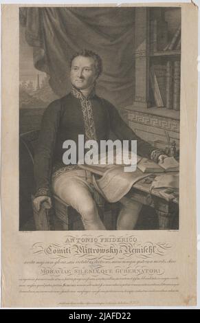 Antonio Frederick Earl Mittrowsky a Nemischl Avita Midrowsky, insegnamento, i doni dei guadagni famoso Murray (...) '. Anton Friedrich Graf Mittrowsky von Mitrowitz und Nemischl, Gouverneur von Mähren und Schlesien. Blasius Hofel (1792-1863), artista Foto Stock