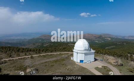 Servizi dell'osservatorio di Calar Alto nella provincia di Almeria, Spagna. Foto Stock