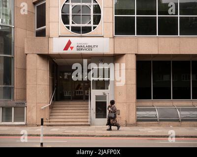 SunGuard Availability Services Office a Londra nel Regno Unito, Sunguard era un fornitore di servizi di disaster recovery. Foto Stock