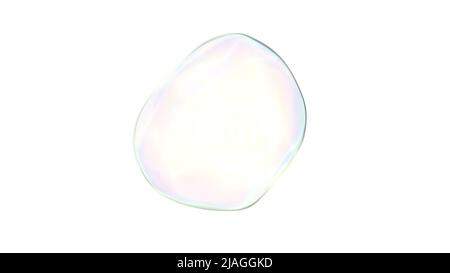 Realistiche bolle di sapone bello 3D stile acqua fresca 3D rendere Foto Stock