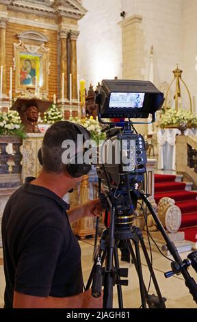 Video making a Sassari, Sardegna, Italia Foto Stock