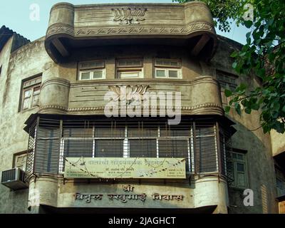 Art Deco tipo Vecchia casa Pune Maharashtra India. Foto Stock