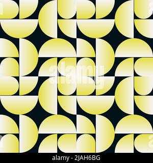 Opere d'arte astratte ispirate a Bauhaus realizzate con elementi vettoriali e forme geometriche audaci per poster, copertina, arte, presentazione, stampe, tessuto, wal Illustrazione Vettoriale