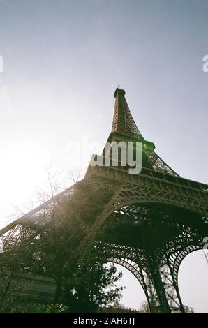 Torre Eiffel Parigi - fotografia analogica Foto Stock