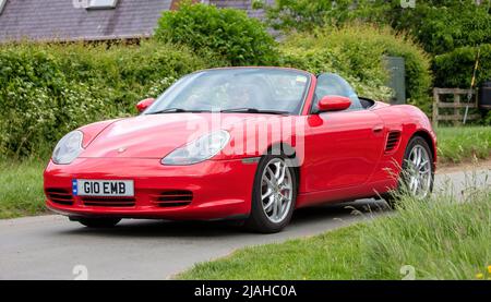 2004 rosso Open TOP Porsche Foto Stock