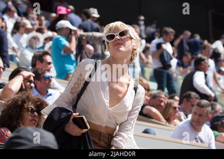Parigi, Francia. 30 maggio 2022, Naomi Greene negli stand durante l'Open francese Roland Garros 2022 il 29 maggio 2022 a Parigi, Francia. Foto di Nasser Berzane/ABACAPRESS.COM Foto Stock