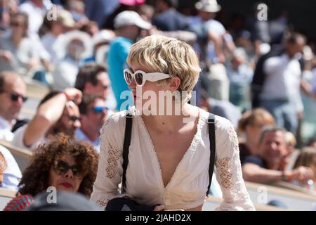Parigi, Francia. 30 maggio 2022, Naomi Greene negli stand durante l'Open francese Roland Garros 2022 il 29 maggio 2022 a Parigi, Francia. Foto di Nasser Berzane/ABACAPRESS.COM Foto Stock