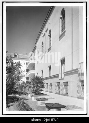 13., Wittegasse 3-5: Lato Hof del Greisenasyl di nuova costruzione Foto Stock