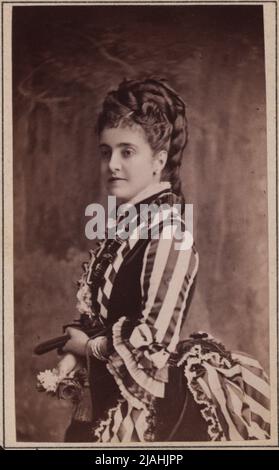 Adelina Patti (1843-1919), cantante d'opera. Adele Perlmutter (Atelier Adèle) (1845-1941), fotografo Foto Stock