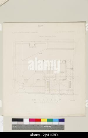 Casa Hollitzer, pianta. Heinrich von Ferstel (1828-1883), architetto Foto Stock