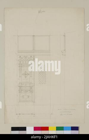 Casa Hollitzer, porta anteriore. Heinrich von Ferstel (1828-1883), architetto Foto Stock