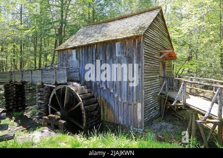 Storica funivia - Great Smoky Mountains National Park, Tennessee Foto Stock