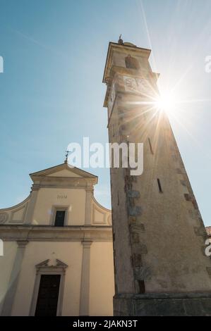 Chiesa Chiesa Parrocchiale di Sant'Abbondio in collina d'Oro in Ticino Foto Stock