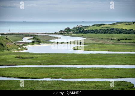 Cuckmere, 29th 2022 maggio: La Valle di Cuckmere, da Exceat Foto Stock