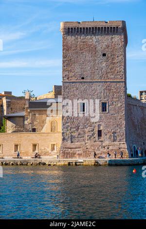 LE VIEUX PORT E LE FORT ST JEAN Foto Stock