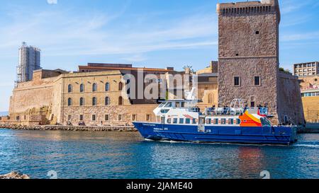 LE VIEUX PORT E LE FORT ST JEAN Foto Stock